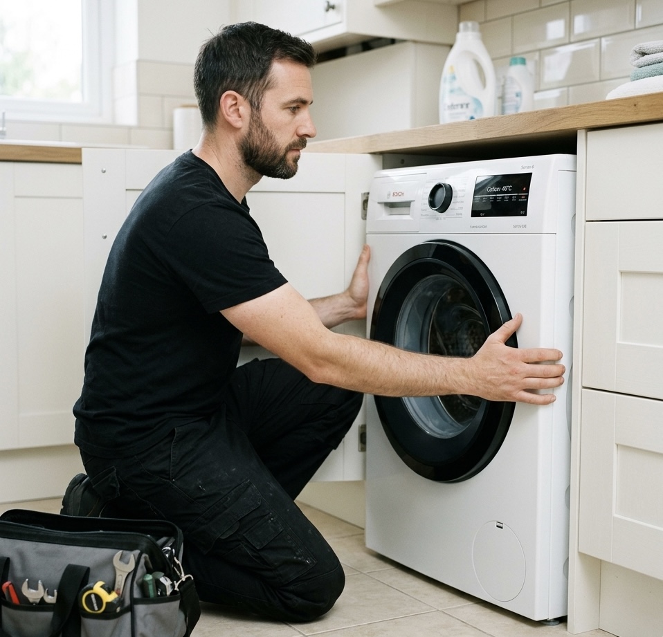 Washing machine installation in Huntingdon